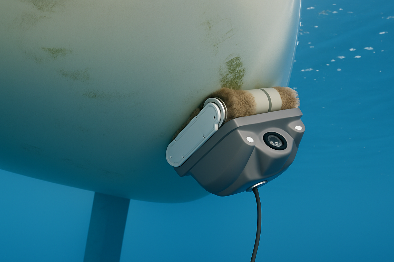 Sharpened Hull Cleaning Robot