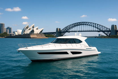 Express Cleaning - Riviera 60ft yacht in Sydney Harbour