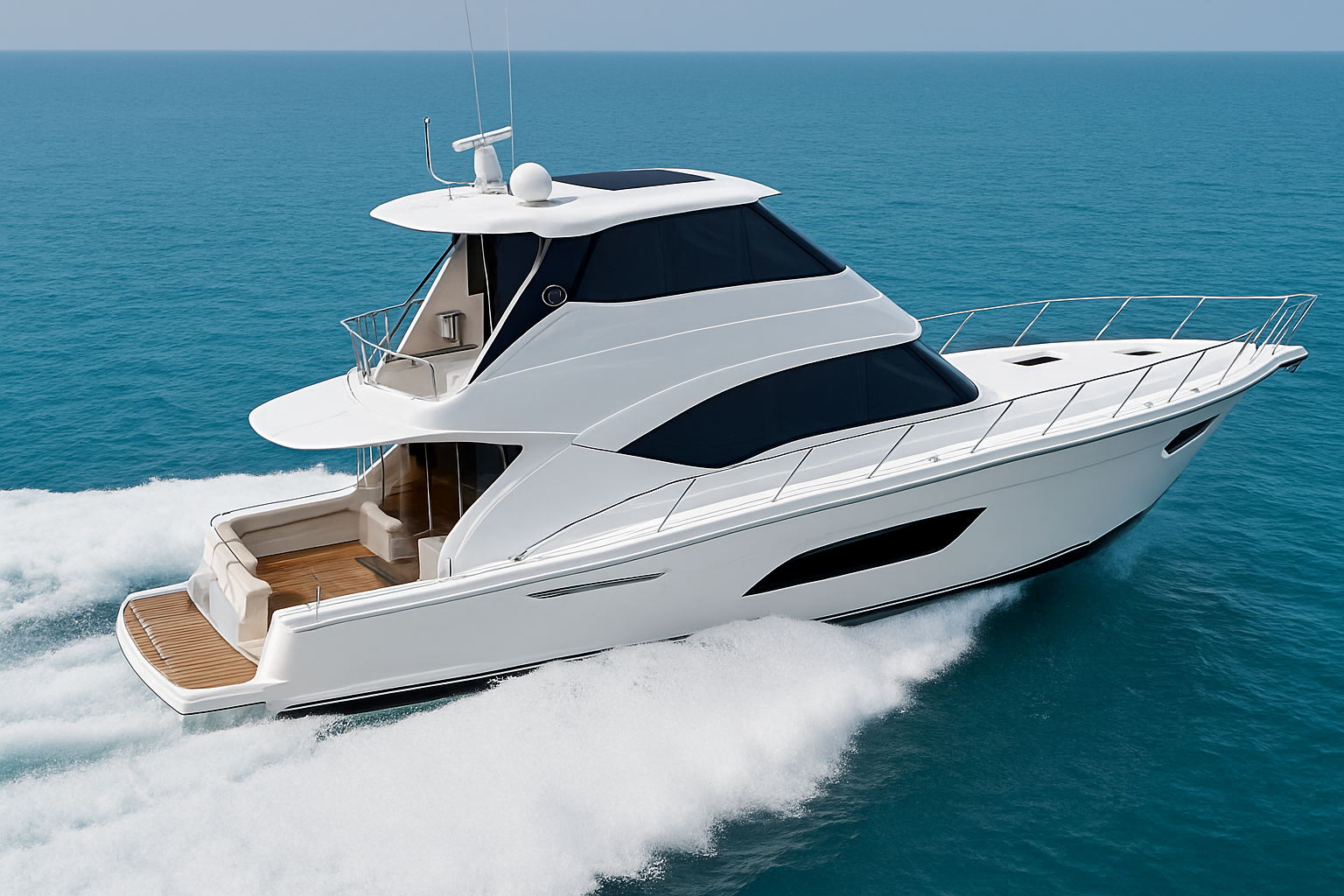 Sharpened Modern Luxury Yacht